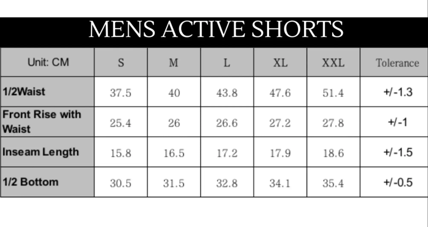 Active Mens Shorts - Black My Store